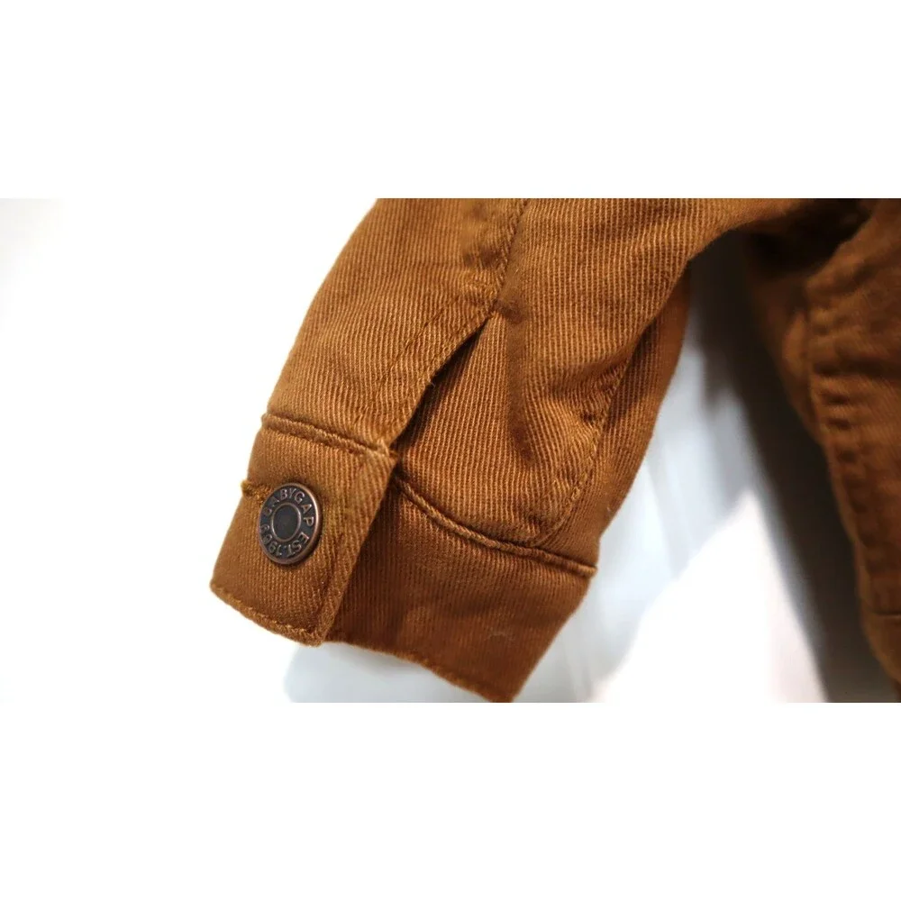 babyGap Sherpa Lined Corduroy Trucker Jacket Brown Western Baby 6-12 Months